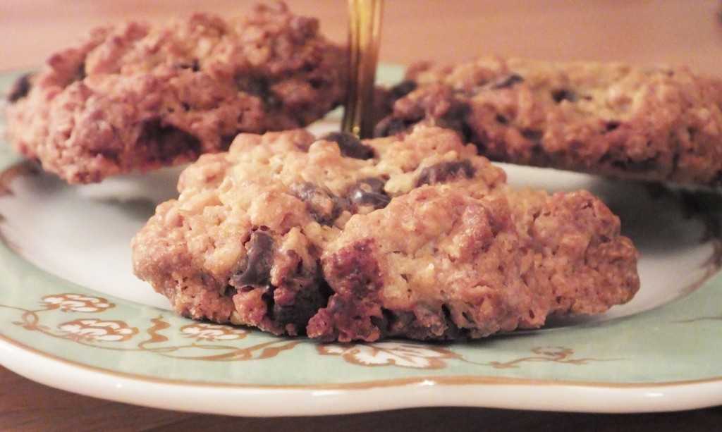 Chocolate chip and oat cookies - Pikalily food blog