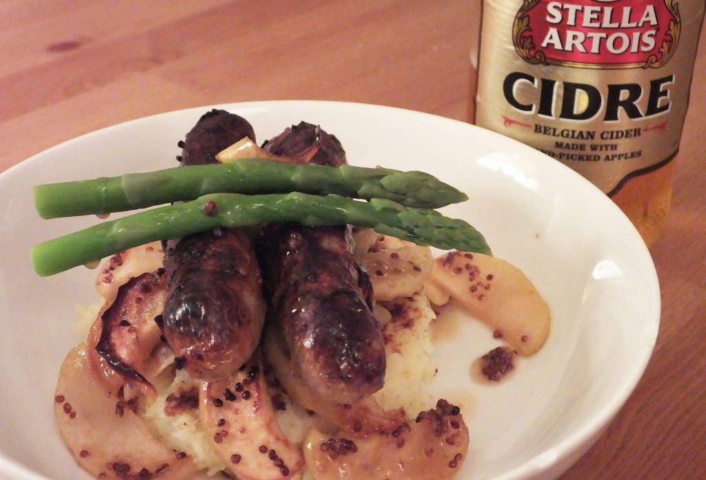 Cider glazed sausage and champ rosti recipe - Pikalily food blog