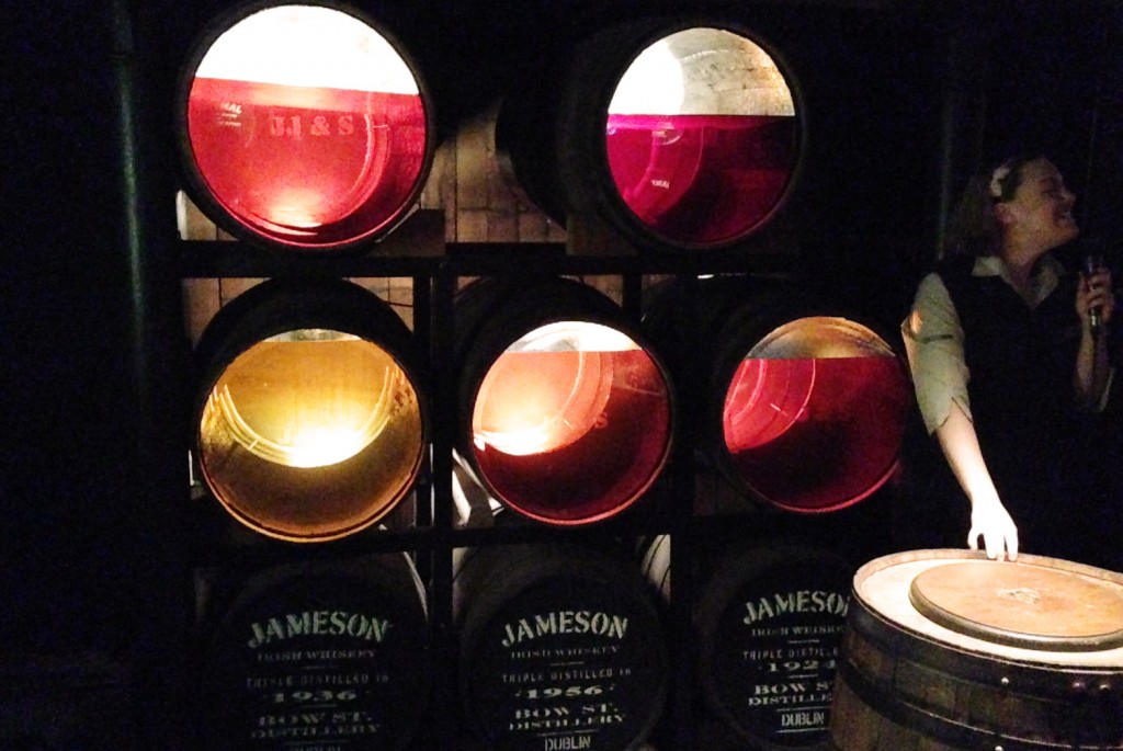 Jameson distillery tour barrels - pikalily blog