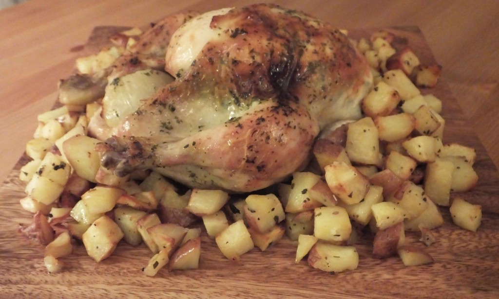 Lemon parsley butter roast chicken - Pikalily food blog