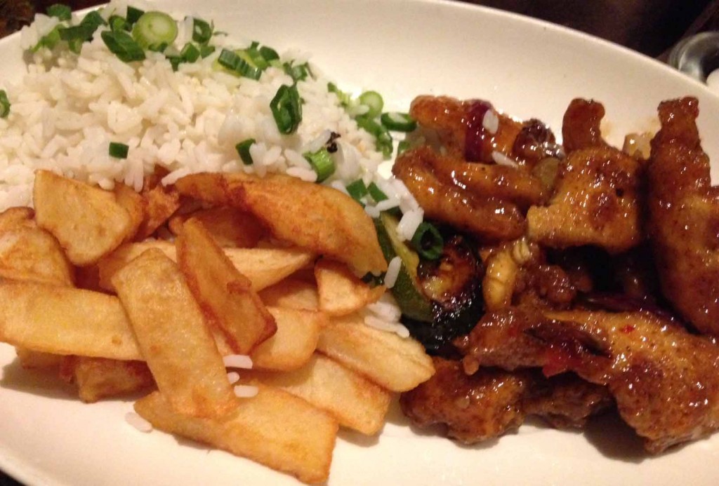 Chicken sizzler rice chips - Maghera Inn - Pikalily food blog