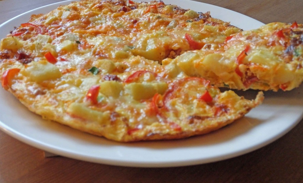 Chorizo Spanish Omelette - Pikalily Food Blog