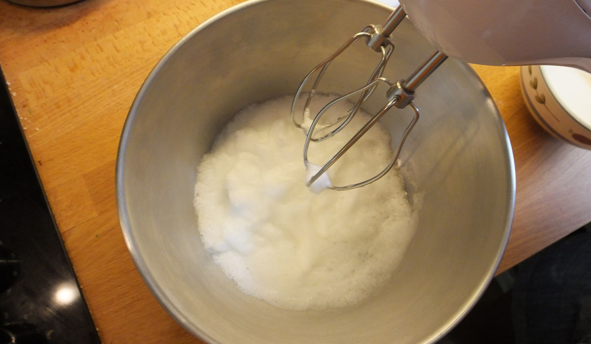 Mixing Egg Whites for Soufflé - Pikalily Food Blog