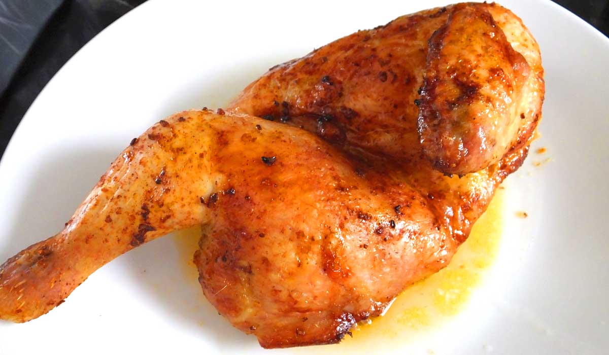 Half roast beer can chicken M&S - Pikalily Food Blog