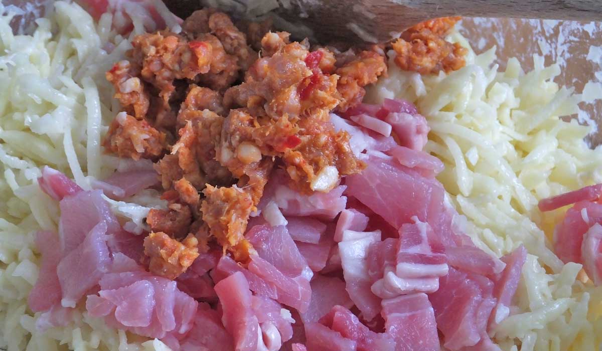 Chorizo Bacon Rosti Ingredients - Pikalily Food Blog