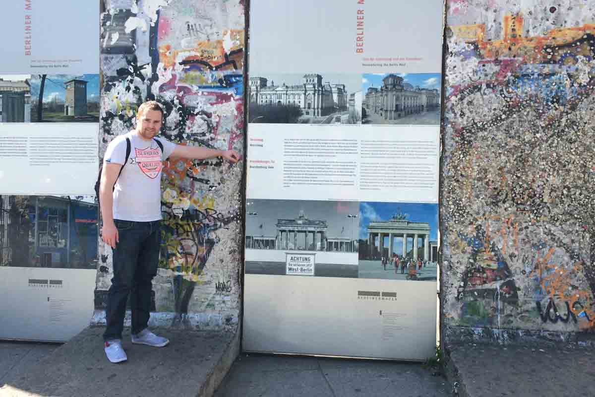 Nial Berlin Wall Potsdamer Platz - Pikalily Travel Blog