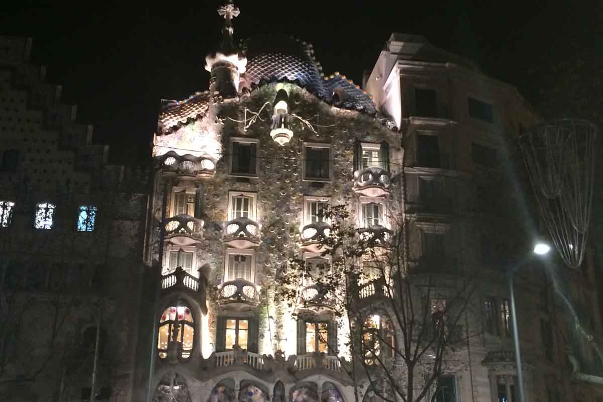 Casa Batllo Barcelona Night - Pikalily Travel Blog
