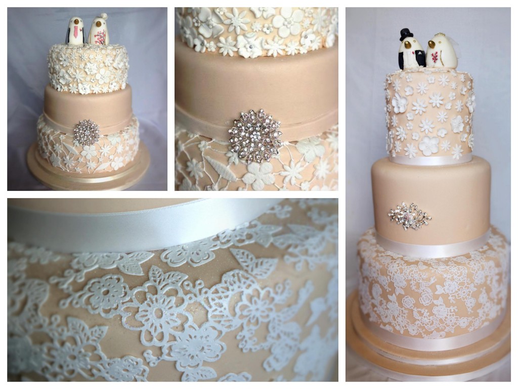 Lace wedding cake - Pikalily food blog