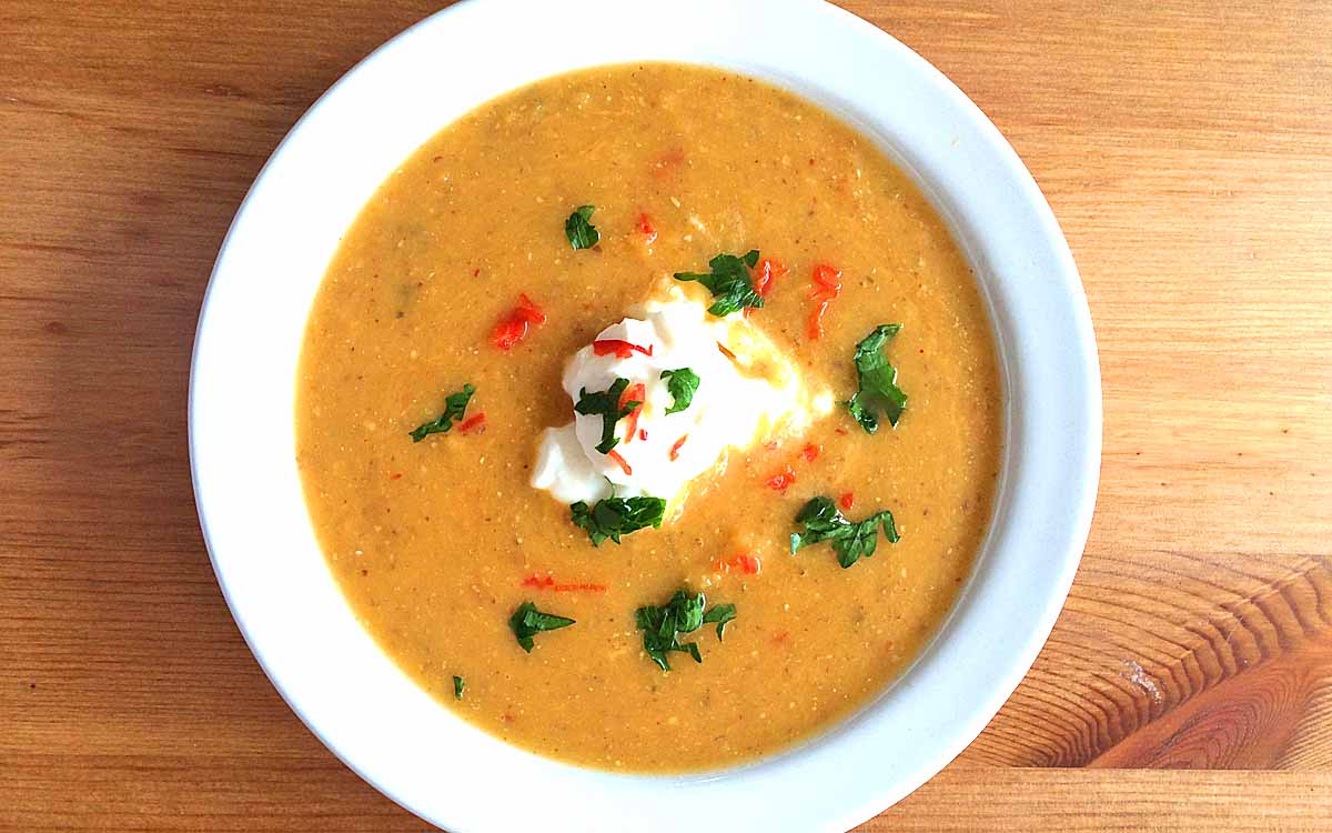Spiced pumpkin and coconut soup - Pikalily food blog