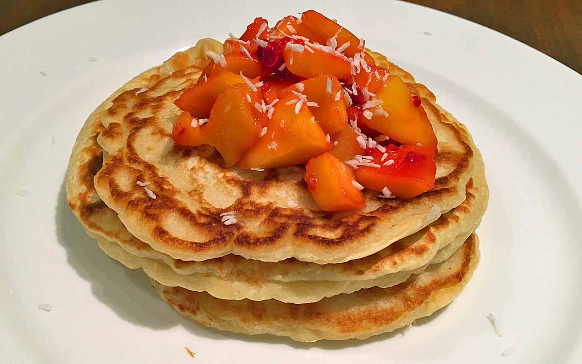 Coconut Pancake Recipe - Pikalily Food Blog
