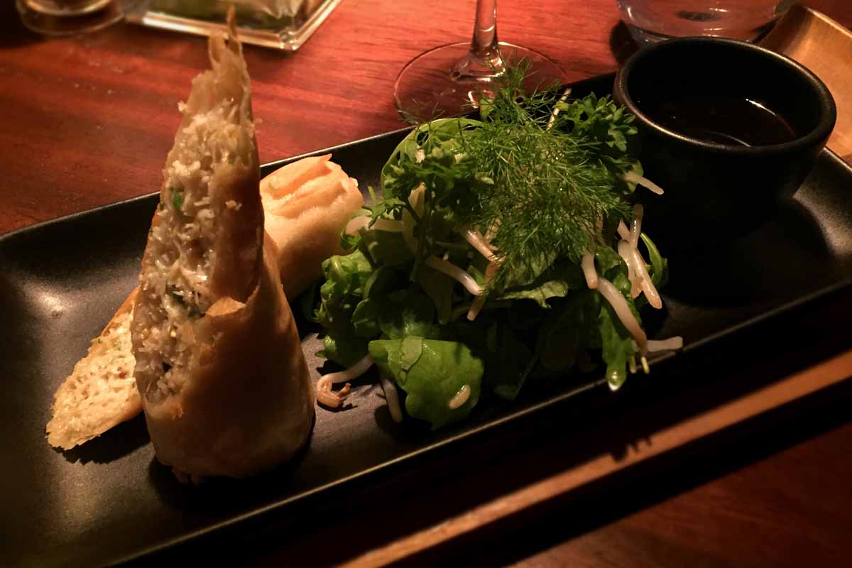 Crab Spring Roll - Coq Bull Brasserie - Pikalily Food Travel Blog