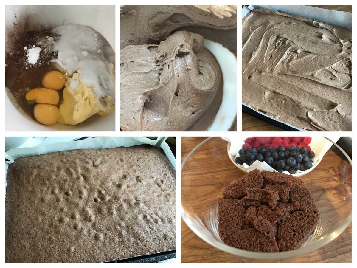 Making a chocolate sponge - Pikalily Food Blog