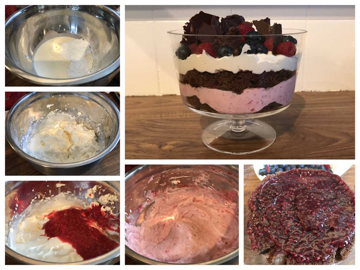 Making a raspberry mousse - Pikalily Food Blog