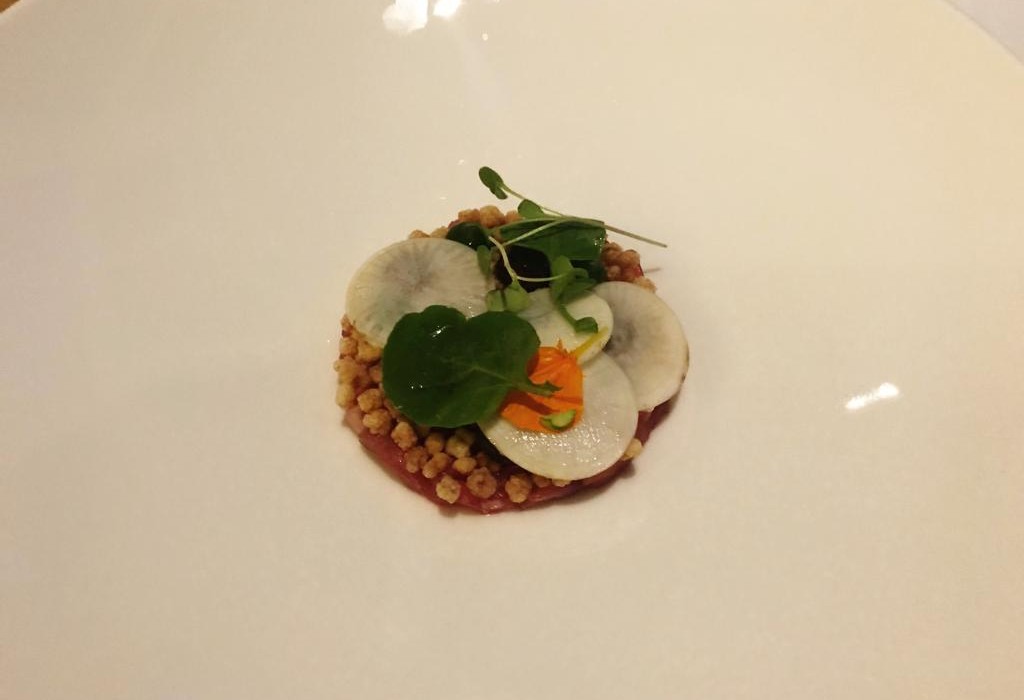Gourmet Wine Night at Galgorm River Room - Smoked Veal Fregola - Pikalily Blog