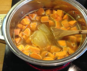 Boil sweet potato - soup - pikalily food