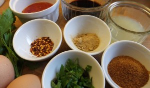 Ingredients for egg fried rice - Pikalily Food Blog