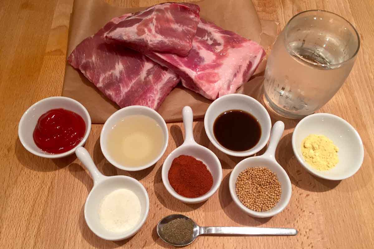 BBQ pork ribs ingredients PIKALILY