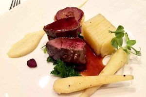 Venison main course - Slieve Donard - Pikalily Food Travel Blog